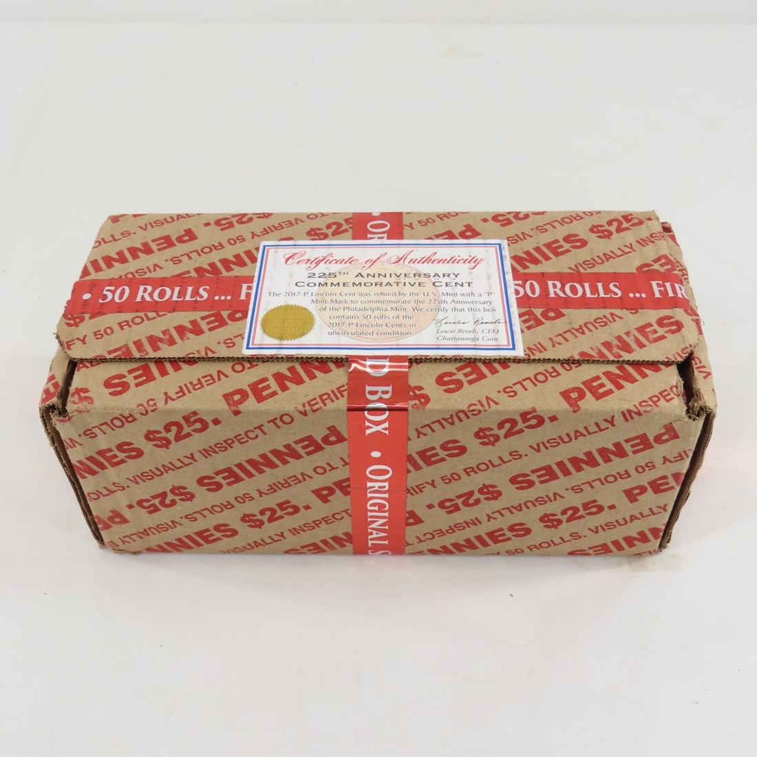 225th Anniversary Commemorative Cent $25 box (1 of 6)