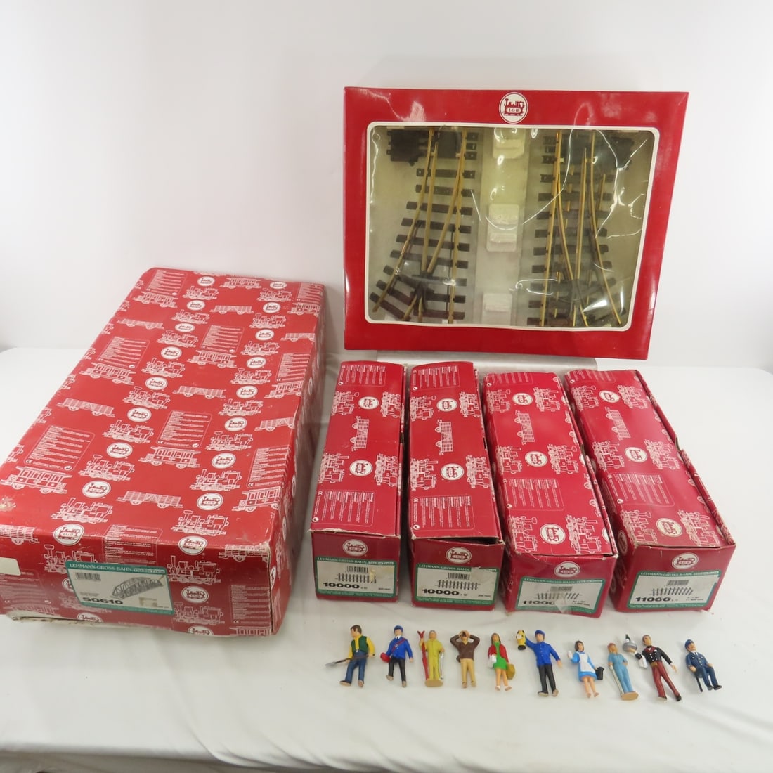 LGB Track, Bridge Kit & 11 Figures- G Gauge boxes (1 of 10)