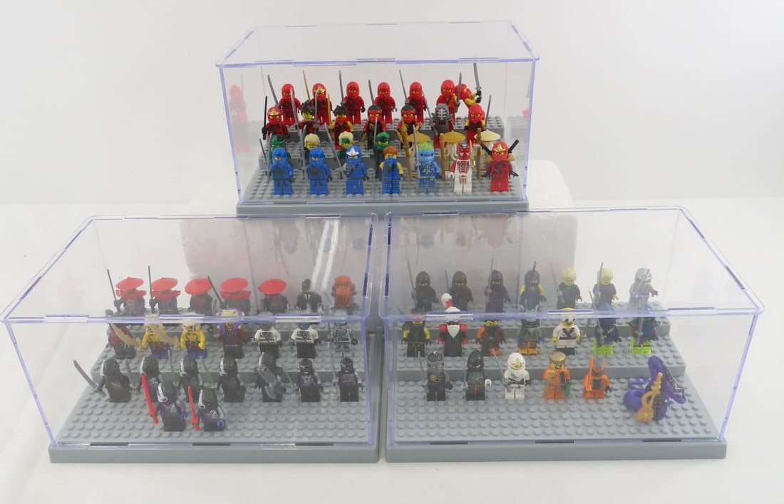 71 Ninjago LEGO Mini Figures in 2 Displays (1 of 20)