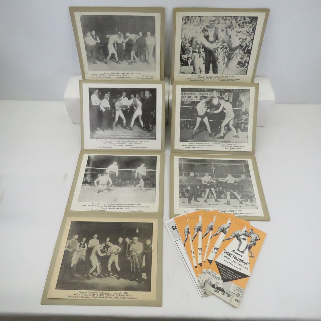 7 Vintage Boxing Pictures & Rule Cards (1 of 15)
