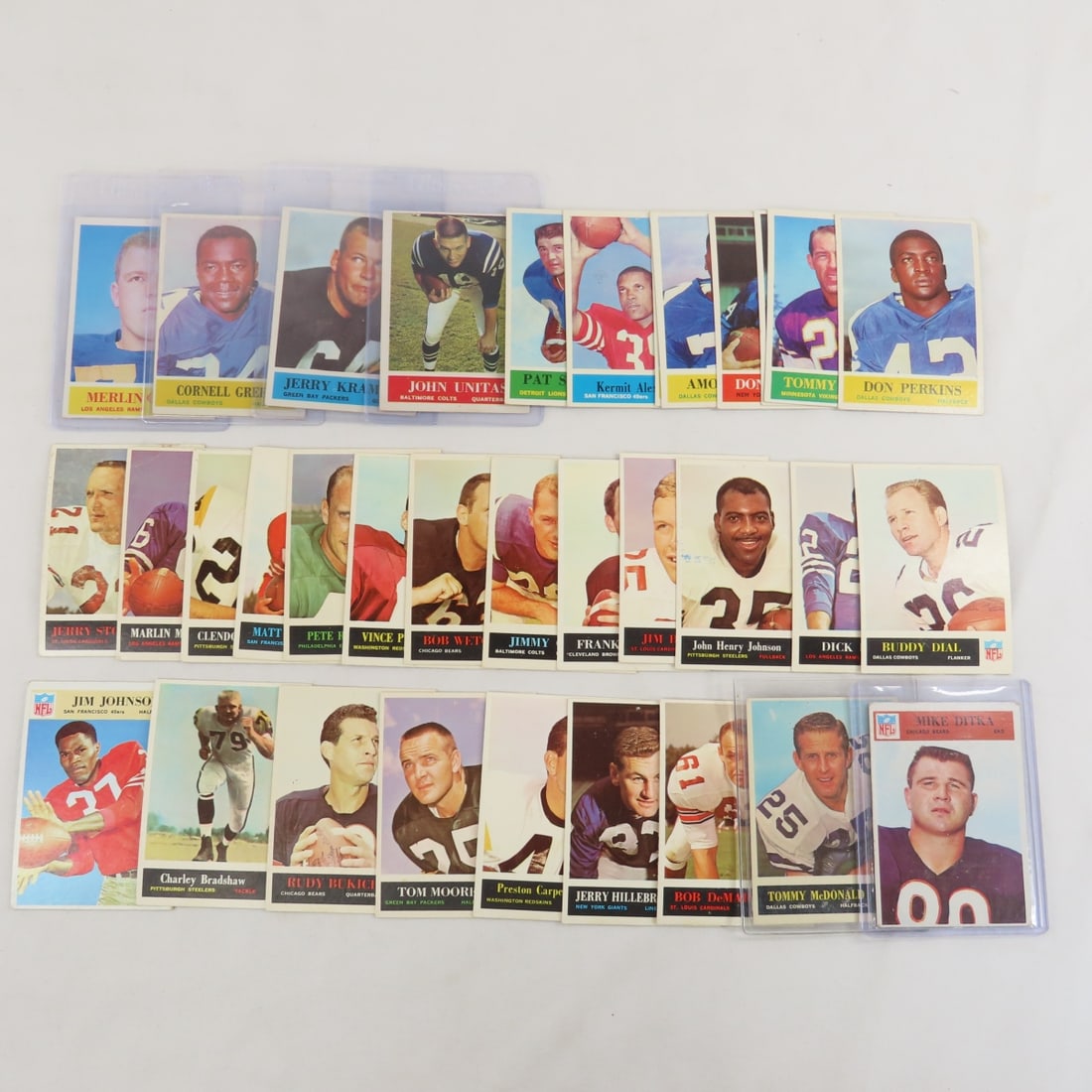 34 1964-1966 Philadelphia Football Cards- Unitas (1 of 9)