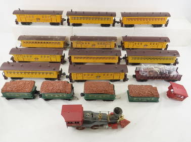 Lionel O Gauge 1862 Engine W&ARR & 15 Cars (1 of 17)