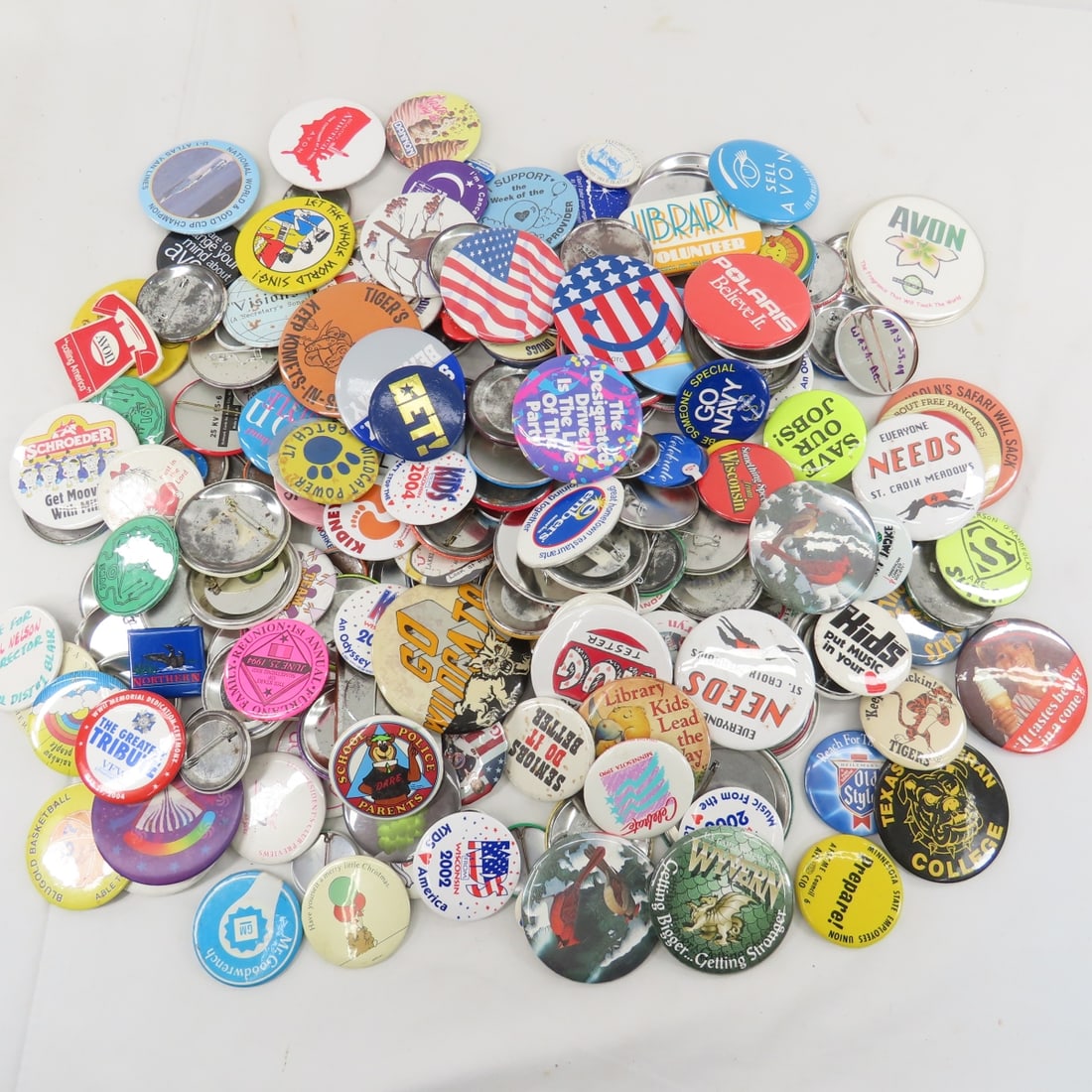 Vintage Pinback Buttons- Events, Advertising (1 of 7)