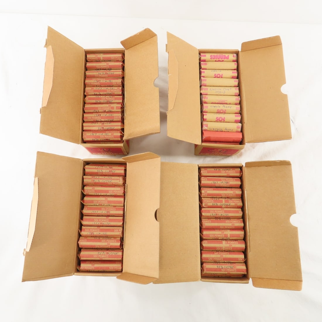 200 rolls 1959-1981 copper Memorial cents (1 of 9)