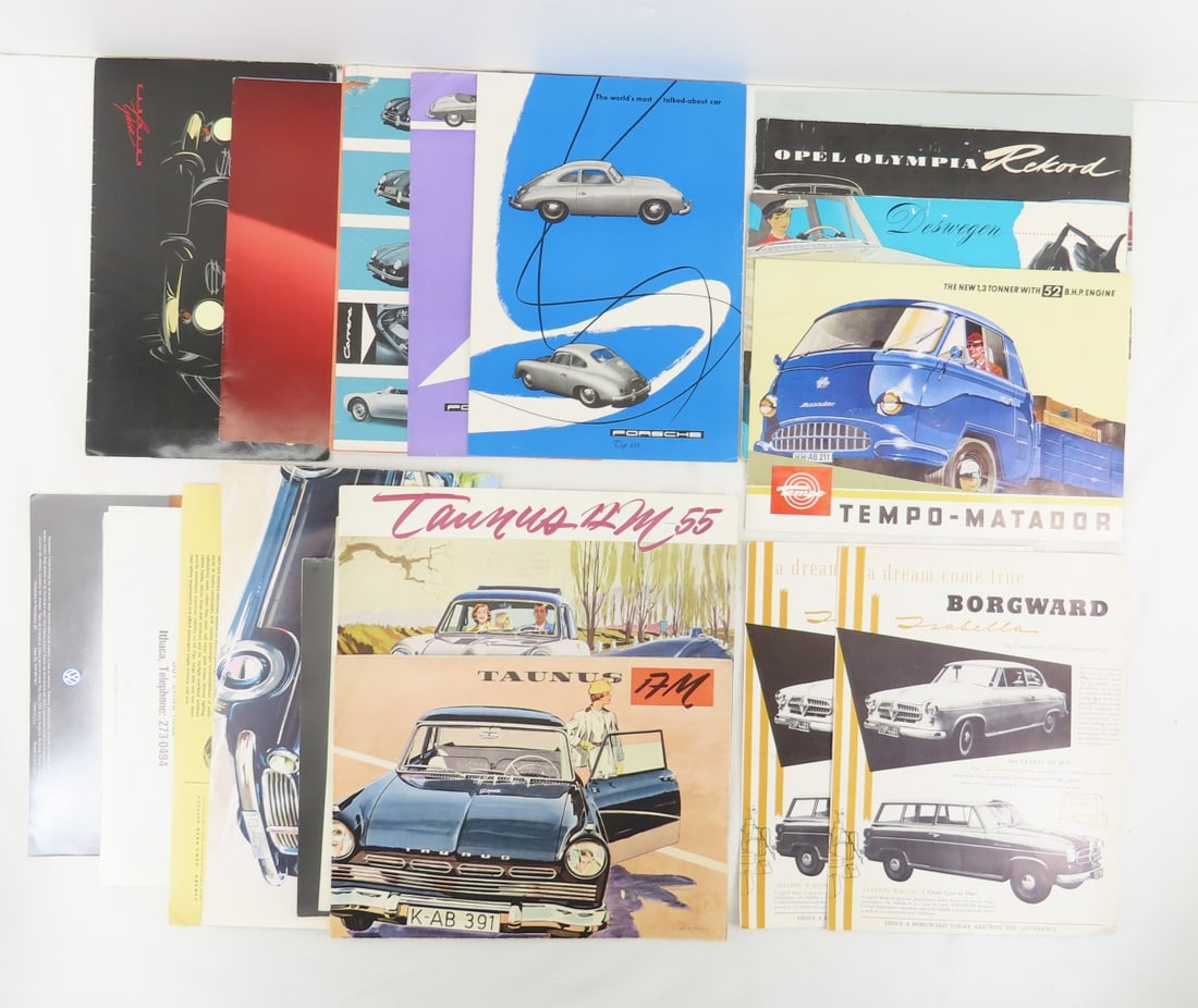 VW, Porsche & Vintage German Car Brochures (1 of 20)