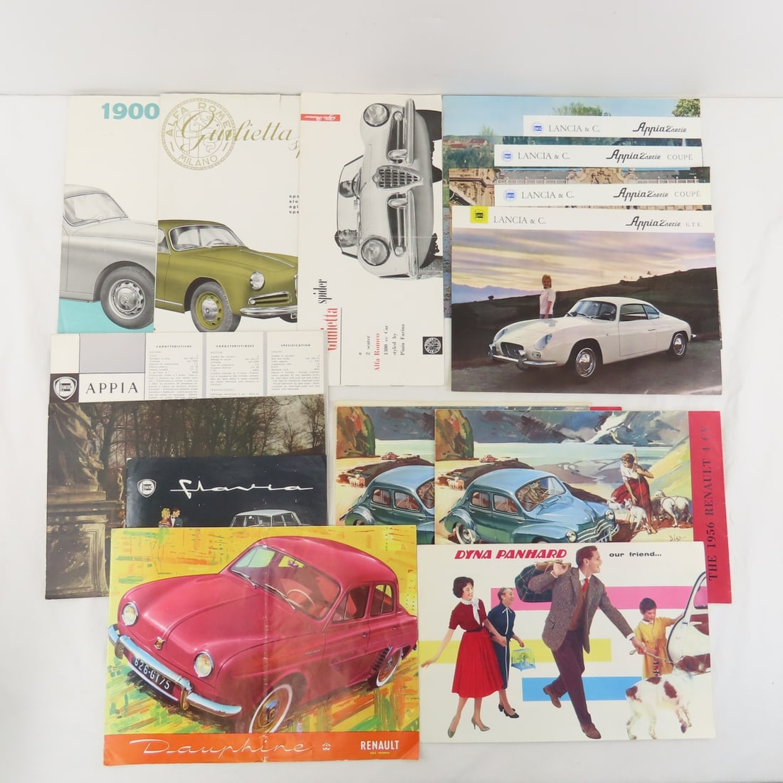 Renault, Lancia, Alfa Romeo & Other Car Brochures: Renault, Lancia, Alfa Romeo & Other Car Brochures - Dyna Panhard Please ask questions & read terms and conditions before bidding.