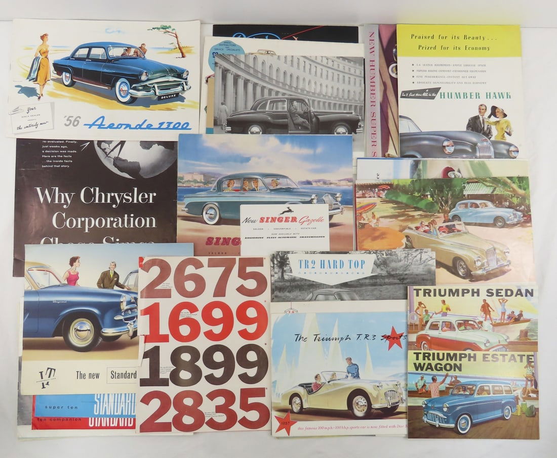 Vintage British Chrysler Pre-Cursor Car Brochures (1 of 20)