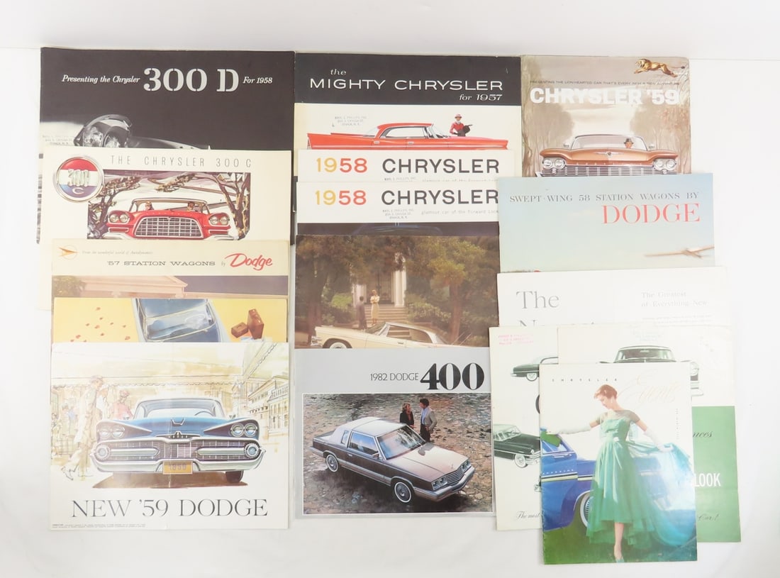 Vintage Dodge & Chrysler Car Brochures (1 of 17)