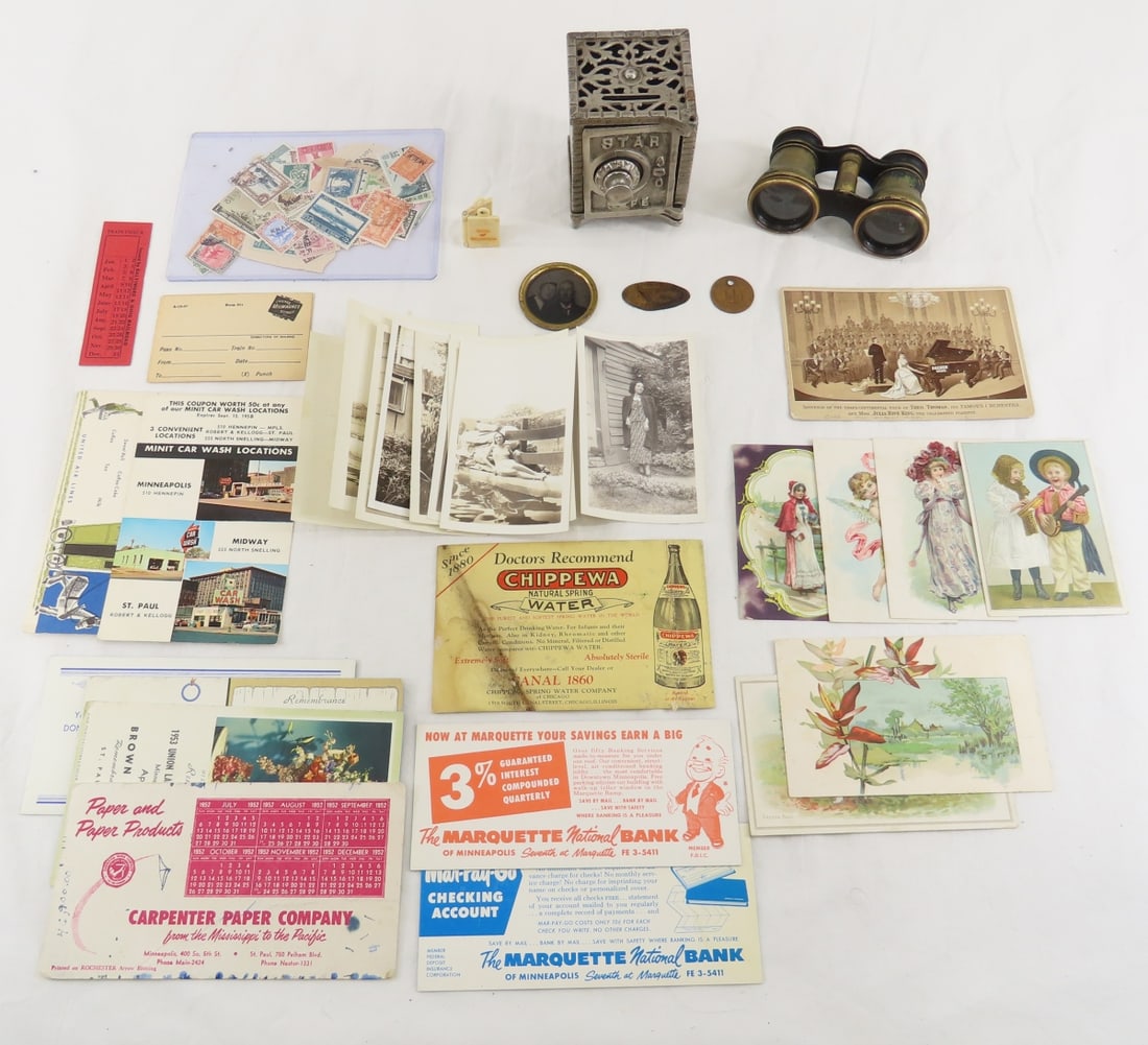 Ephemera, Bank, French Binoculars & Photos (1 of 15)