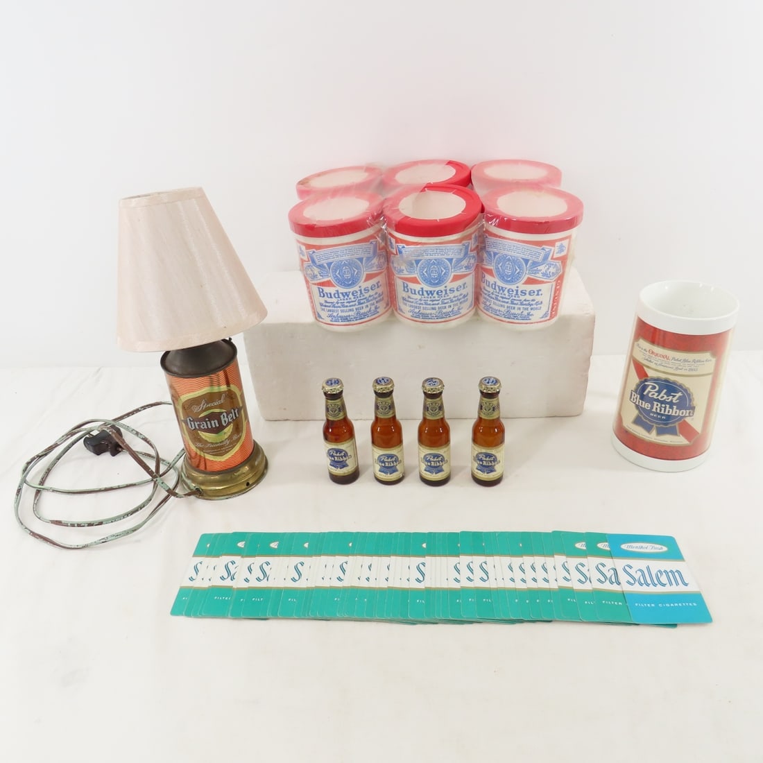 Salem Cards,GrainBelt Can Lamp & Beer Collectibles (1 of 11)