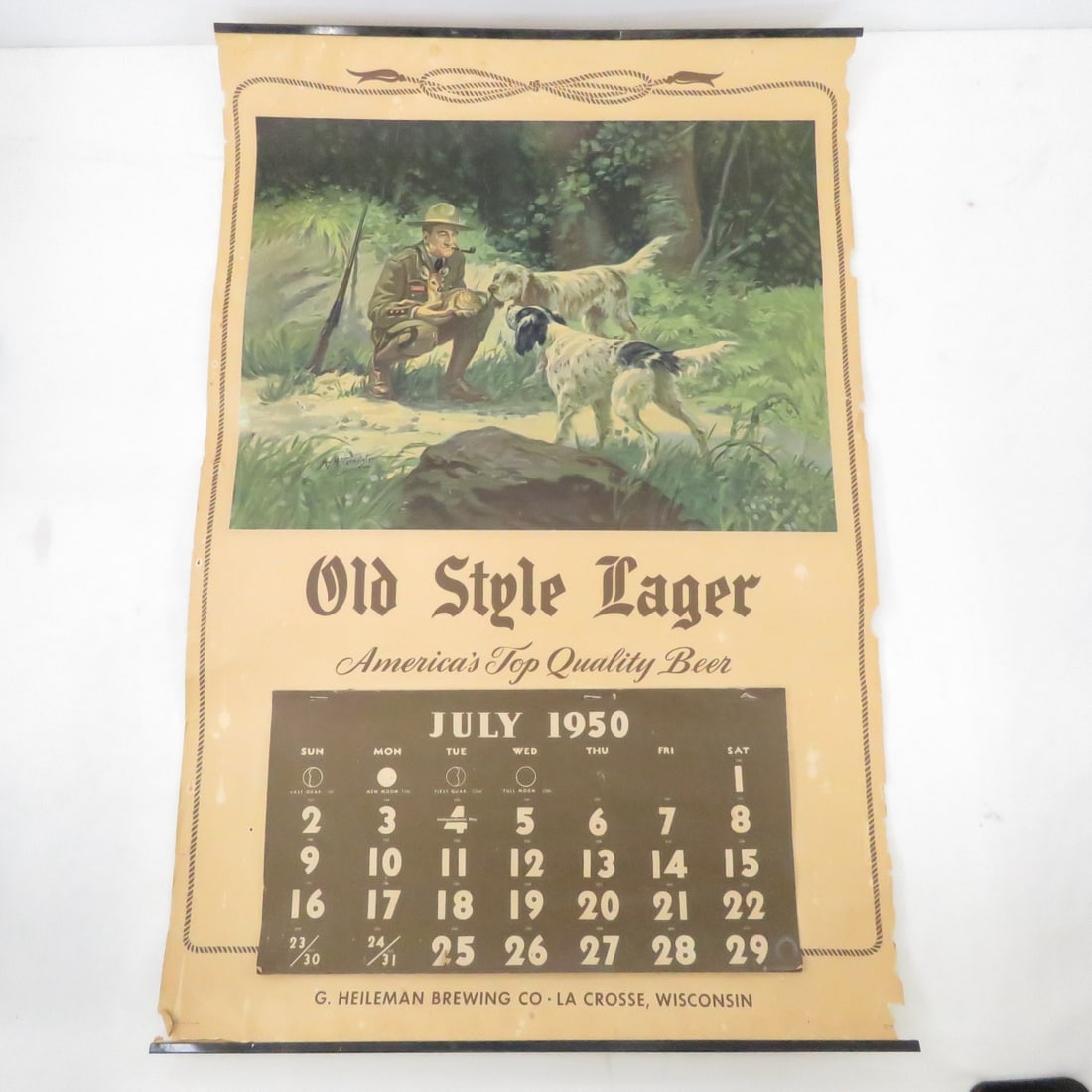 1950 G Heileman Old Style Lager Wall Calendar (1 of 14)