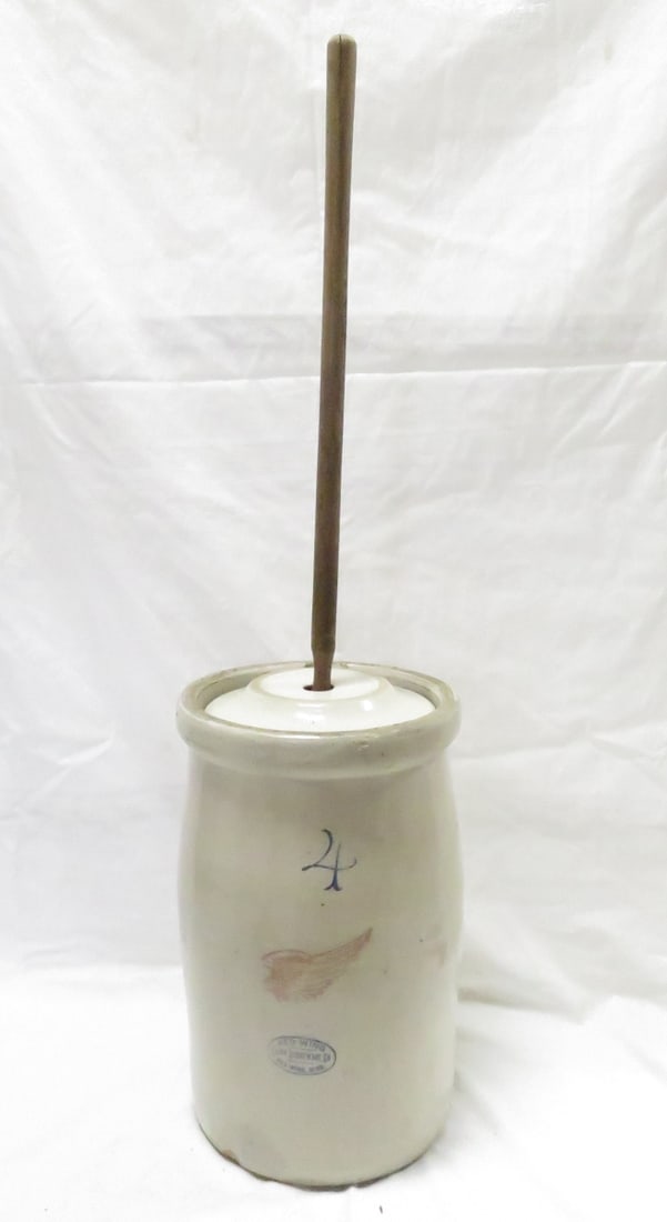 4 Gallon Union Stoneware Red Wing Butter Churn (1 of 20)