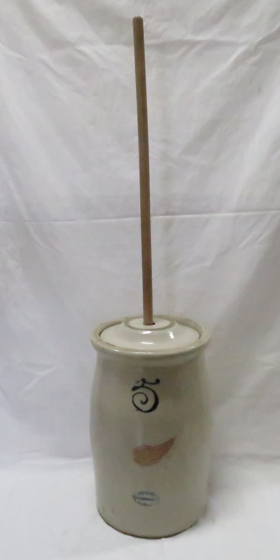 5 Gallon Union Stoneware Red Wing Butter Churn (1 of 20)