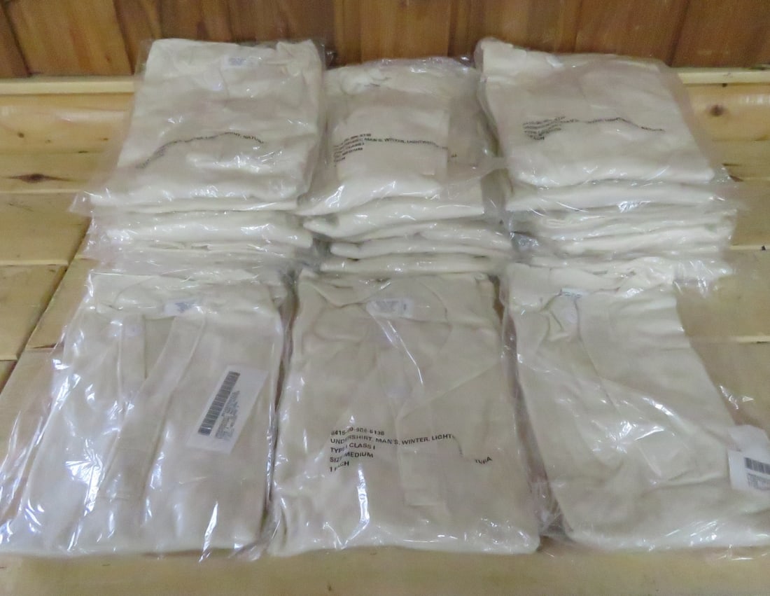 24 Med Lightweight Thermal Shirts: 24 Med Lightweight Thermal Shirts- Please read terms & conditions and ask questions before bidding.