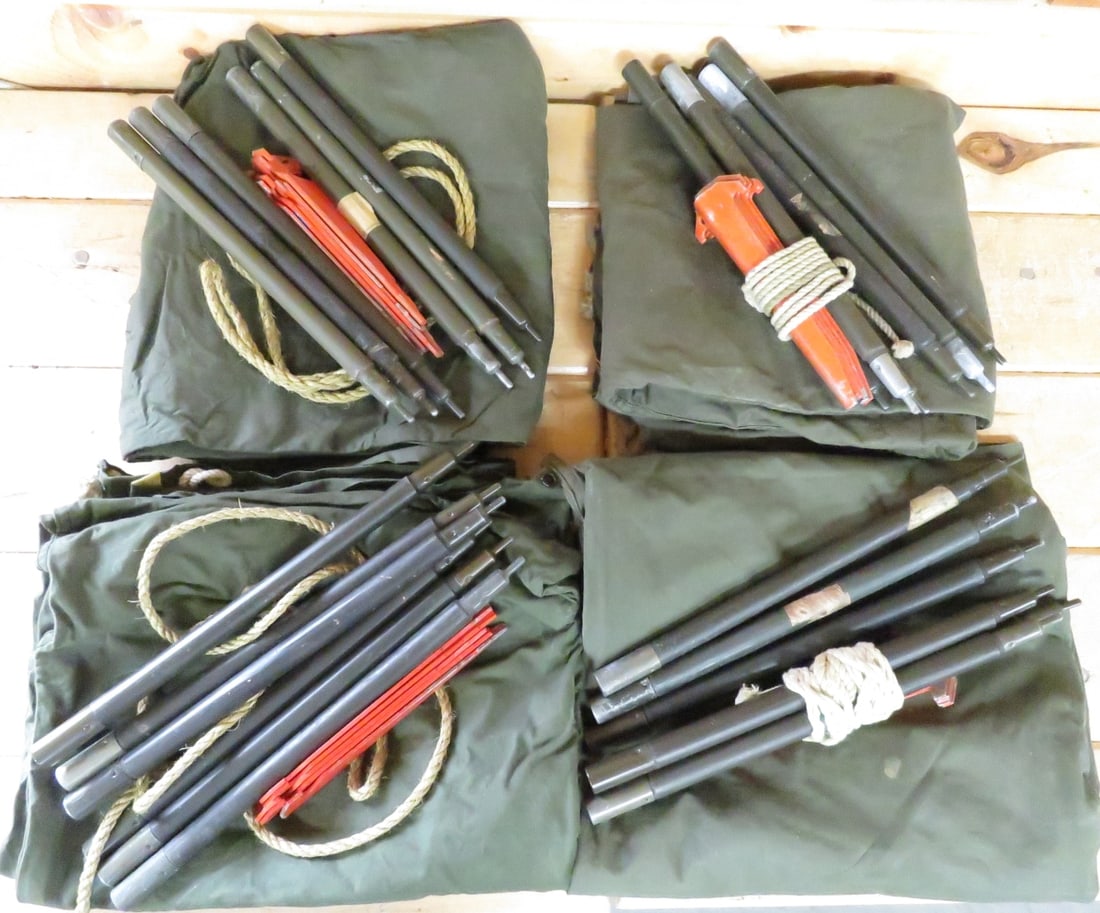 2 complete USGI Pup Tents (1 of 9)