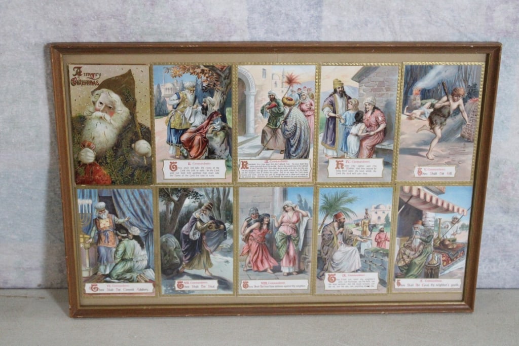 Raphael Tuck Ten Commandments & Santa Postcards (1 of 9)