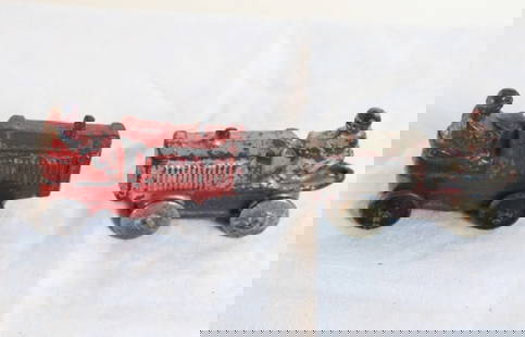 2 Cast Metal Miniature Tractors 2 3/4" Long: 2 Cast Metal Miniature Tractors 2 3/4" Long - As pictured. Please ask questions and rerad terms & conditions before bidding. 