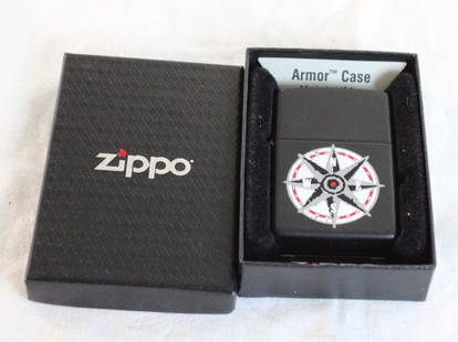 Zippo Lighter Armor Case Black Matte in Box Works: Zippo Lighter Armor Case Black Matte in Box Works - As pictured. Please ask questions and rerad terms & conditions before bidding. 