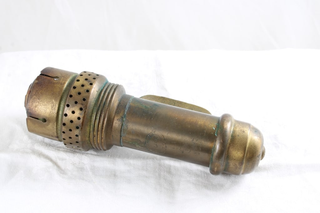 Railroad Spring Loaded Candle Lamp 7" Sconce (1 of 11)