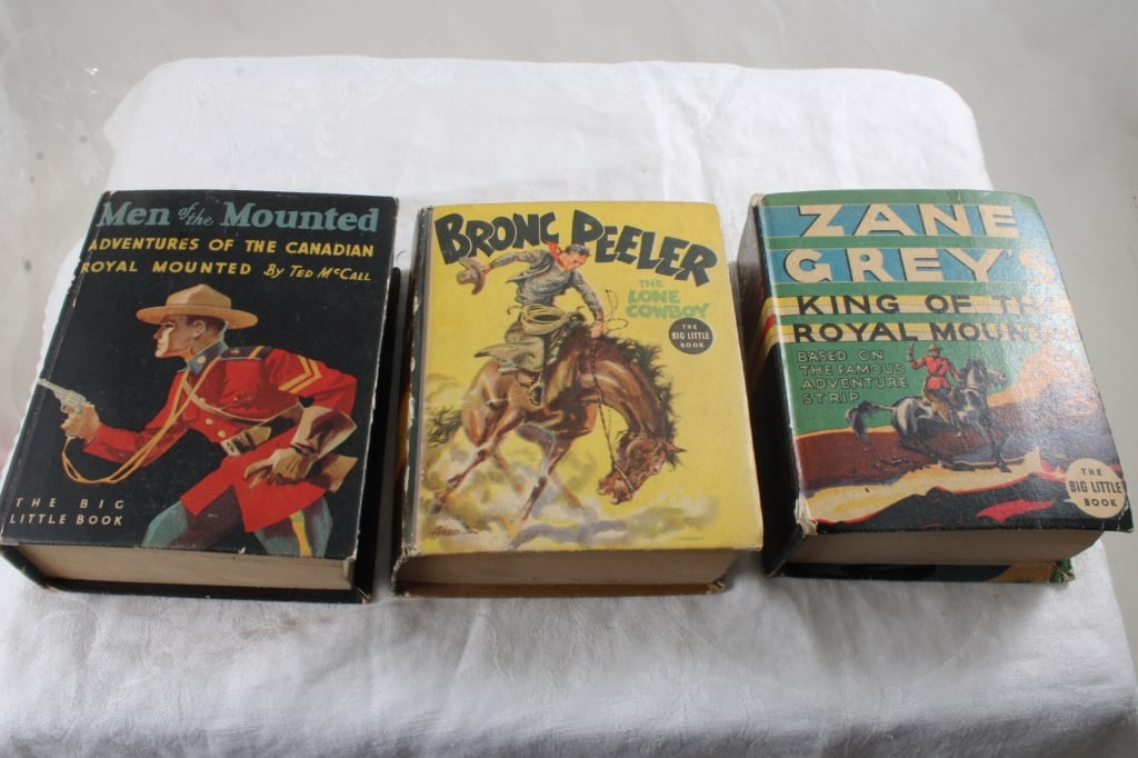3 Big Little Books 30's Zane Grey, Royal Mounted (1 of 14)