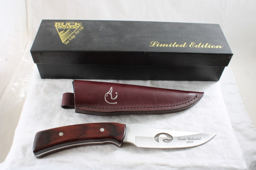 Buck 470C Duck's Unlimited Knife NIB w/Sheath (1 of 20)