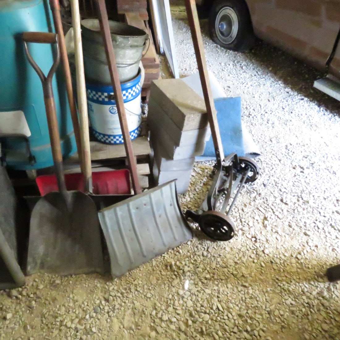 Shovels & push mower (1 of 6)