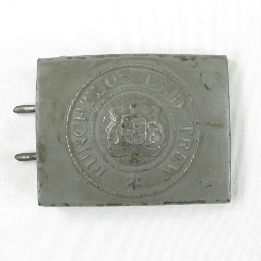 WWI German Furchtlos Und Trew belt buckle: WWI German Furchtlos Und Trew belt buckle - Please ask questions & read terms conditions before bidding.