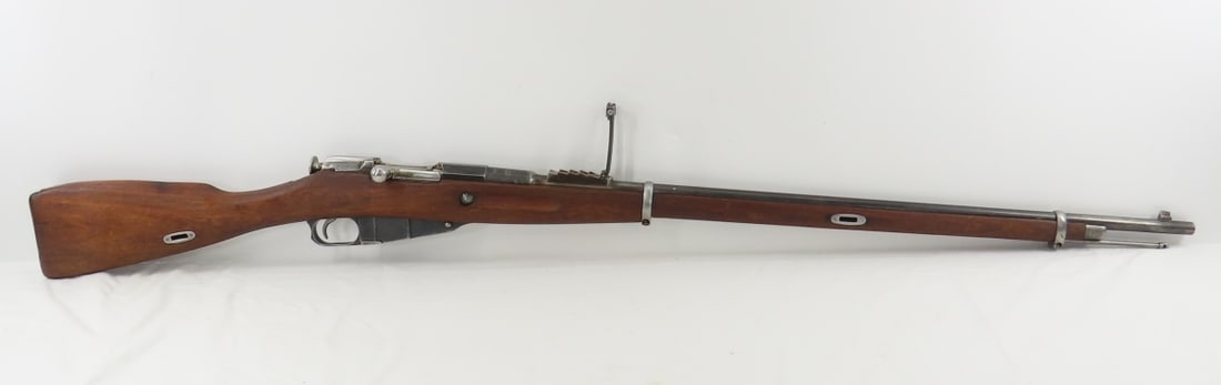 1916 Imperial Tula M1891 Mosin Nagant 7.62x54mmR: 1916 Imperial Tula M1891 Mosin Nagant 7.62x54mmR - SN# N135094, no visible import marks. Hexagonal receiver top marked with Peter the great Imperial Eagle and Tula marks "1916 N135094", right has K in