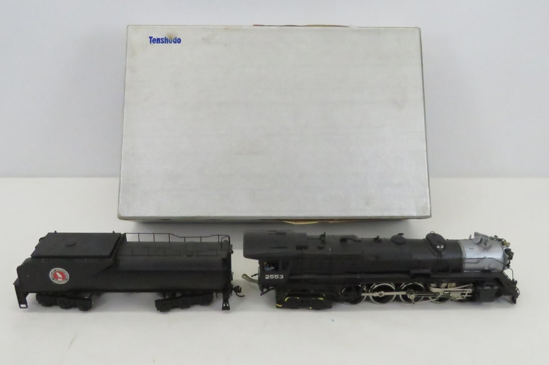 Tenshodo HO Great Northern 4-8-4 Class S-1: Tenshodo HO Great Northern 4-8-4 Class S-1-with Tender No.164 (De Luxe)Please ask questions and read terms & conditions before bidding.