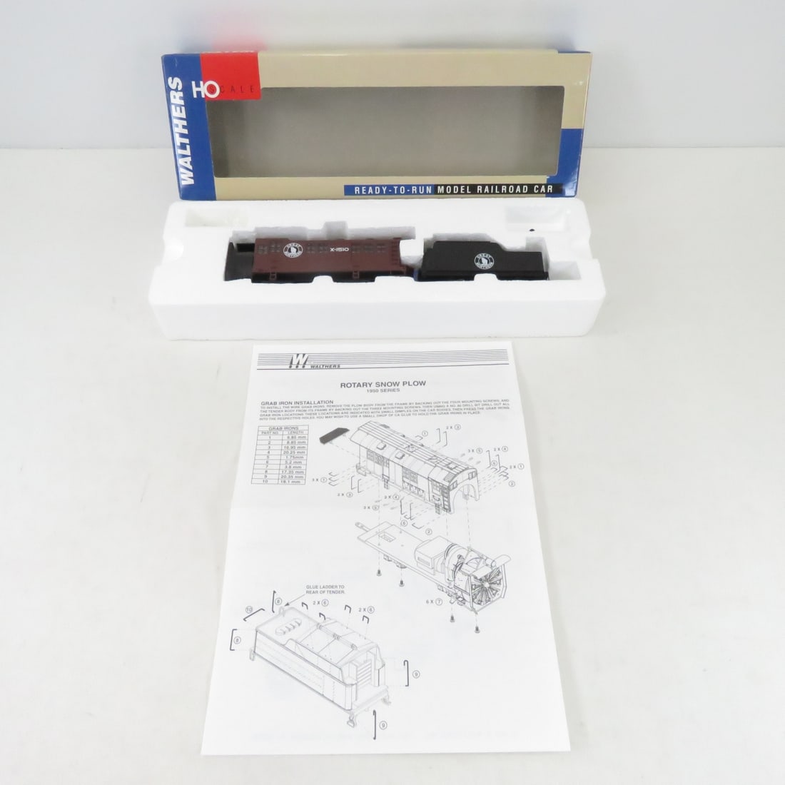 Walthers HO Ready-To-Run Alco Rotary Snow Plow: Walthers HO Ready-To-Run Alco Rotary Snow Plow-Great Northern #X-1510Please ask questions and read terms & conditions before bidding.