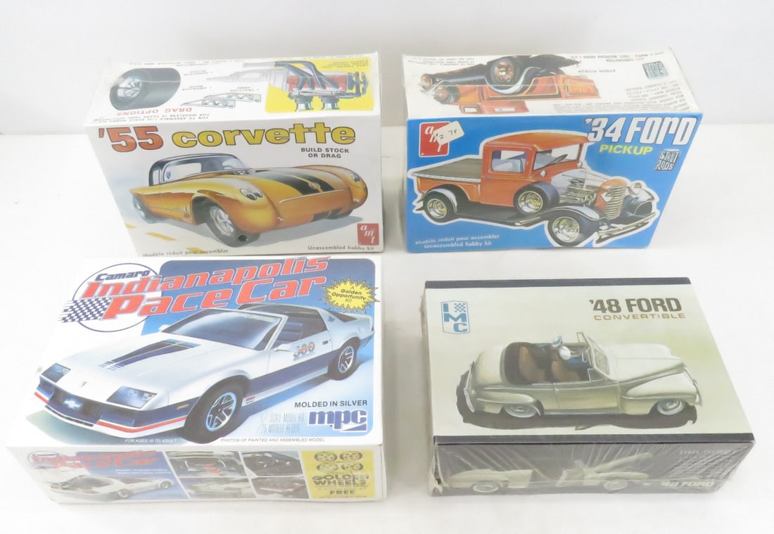 4 Sealed Car Model Kits, AMT, IMC & more (1 of 17)