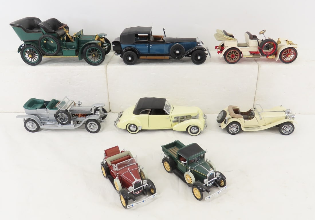6 Franklin Mint & 2 National Motor Museum Cars (1 of 20)