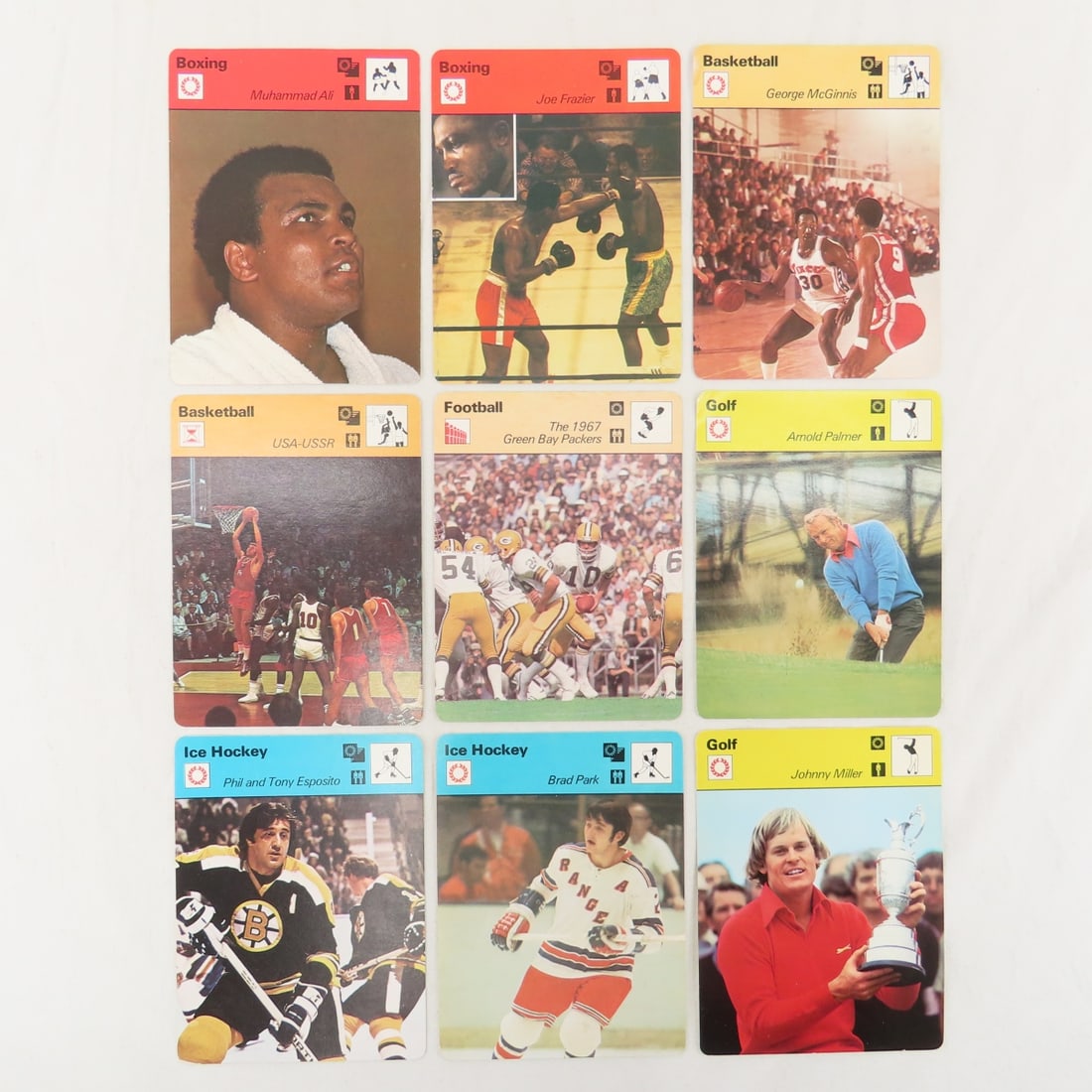 9 1970s Sportscaster cards inc Muhammad Ali (1 of 19)