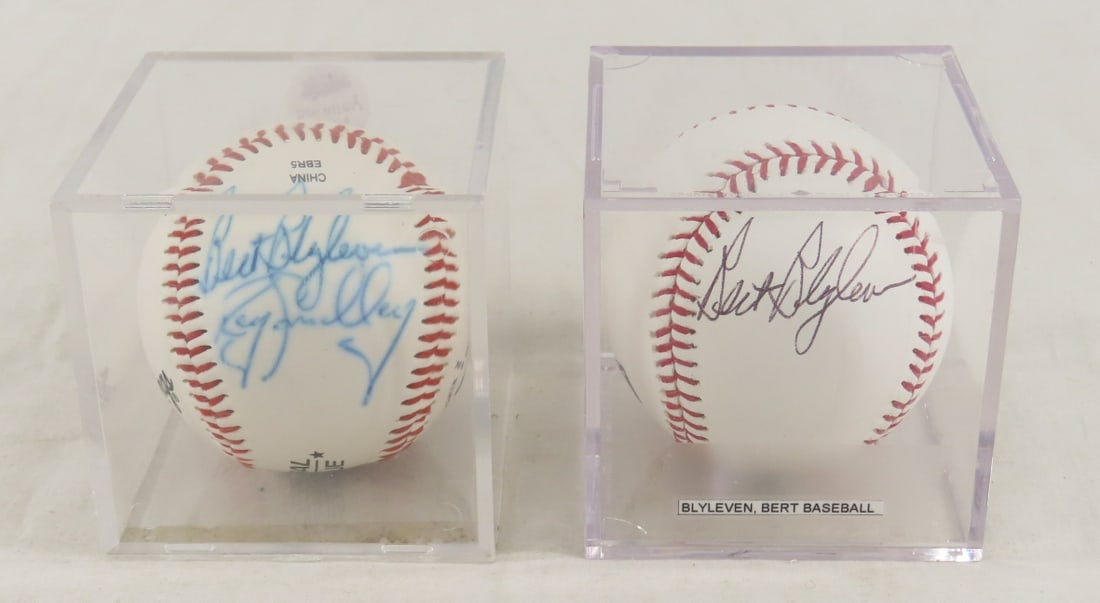 2 Bert Blyleven autographed baseballs (1 of 8)
