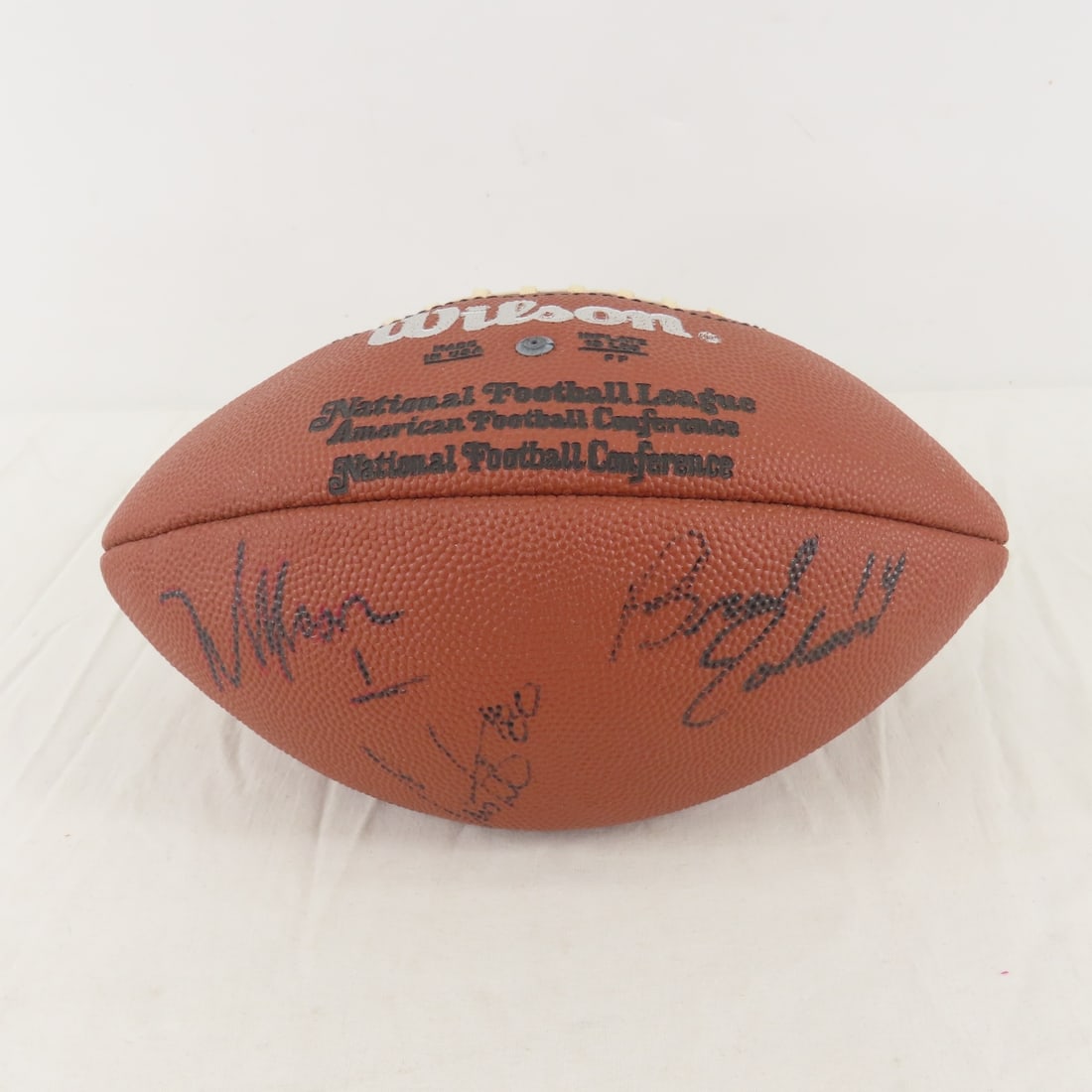 Football signed by Brad Johnson, Warren Moon (1 of 11)