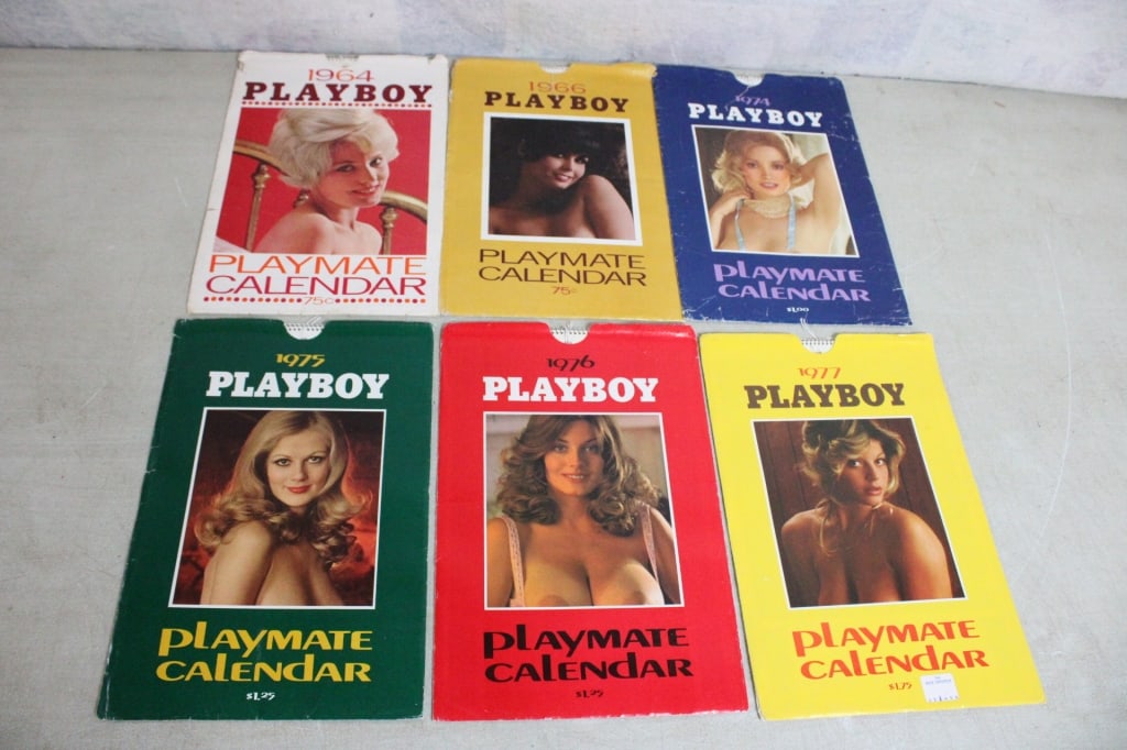 6 Playboy Playmate Calendars 1960's & 1970's (1 of 13)