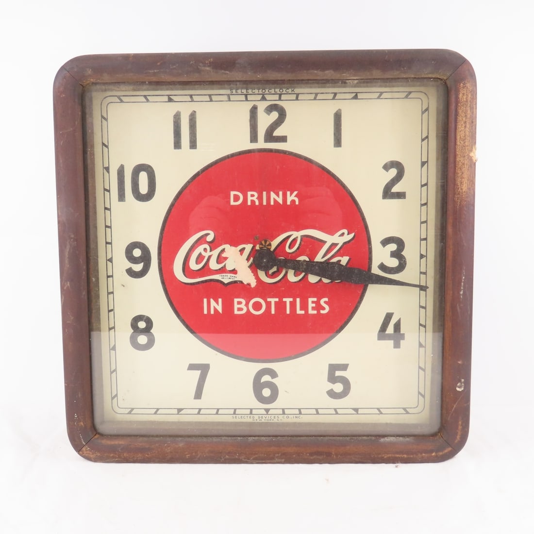 1939 Wood Framed Coca Cola Wall Clock (1 of 8)
