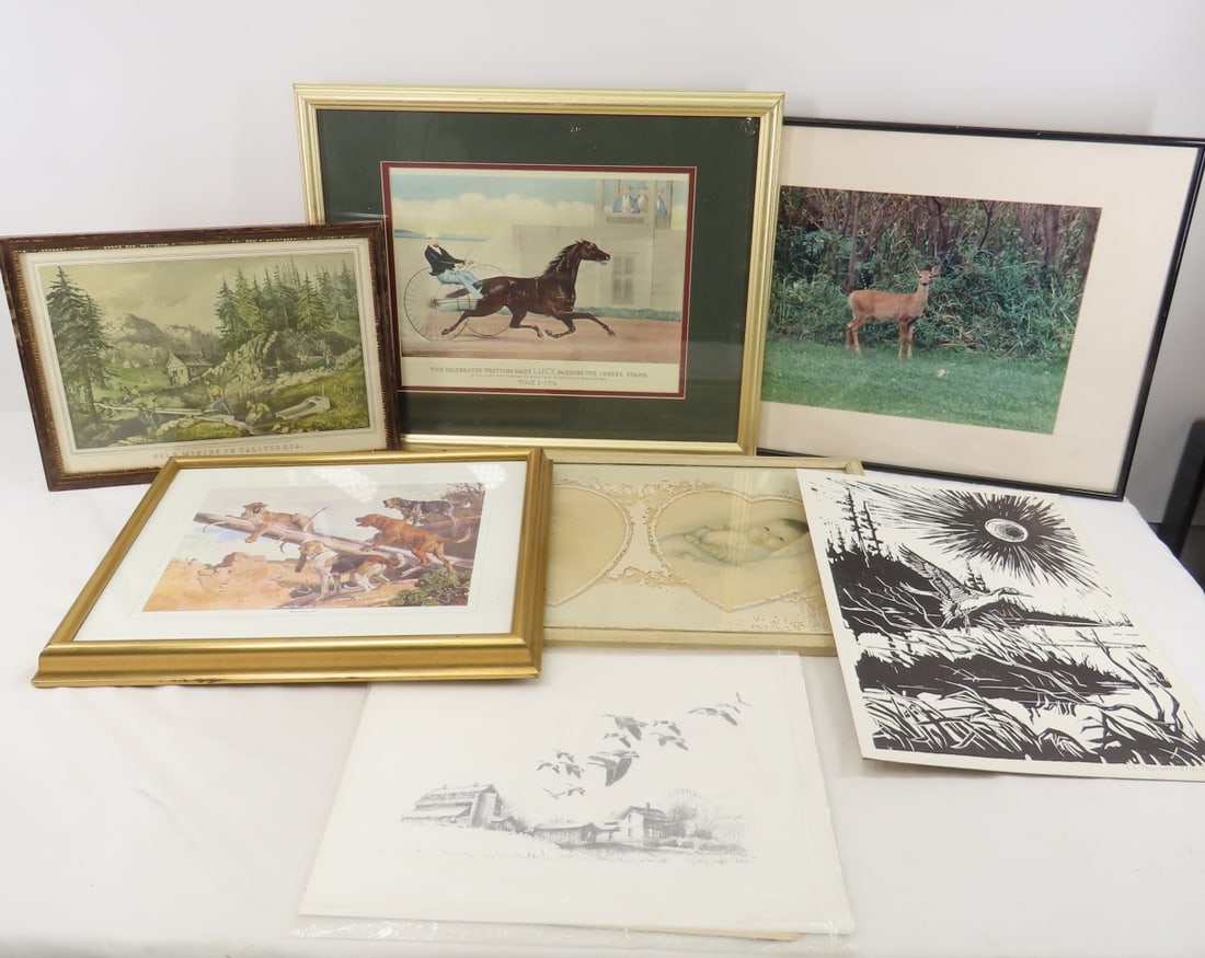 Currier & Ives and other Framed Prints & Pictures (1 of 18)