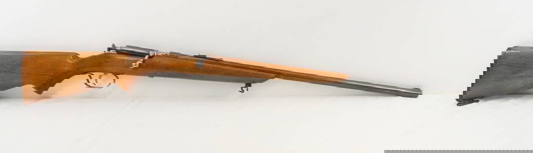 Arrowhead Coast to Coast .22 S,L,LR Rifle: Arrowhead Coast to Coast .22 S,L,LR Rifle - bolt action, 24" barrel, front blade sight, rear leaf sight, wood pistol grip stock with sling loops, NVSN, manufactured by Marlin, model 100,