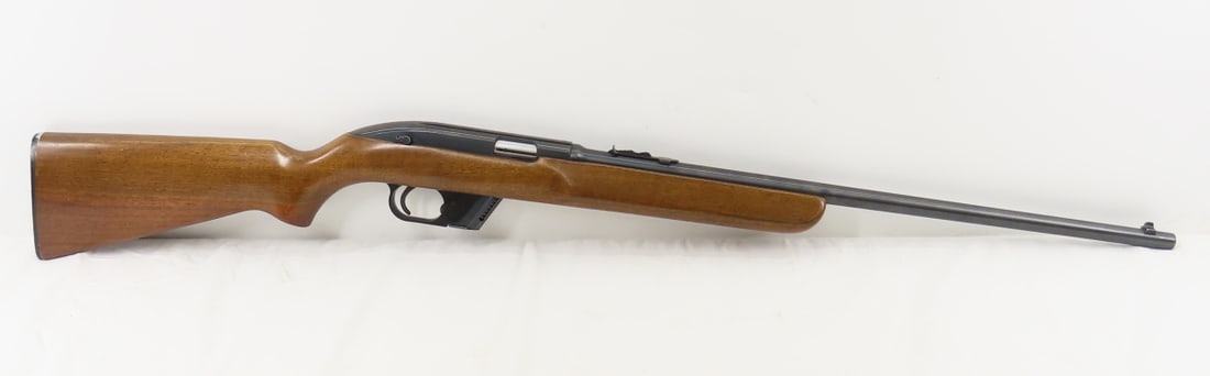 Winchester Model 77 semi-auto .22L Rifle: Winchester Model 77 semi-auto .22L Rifle - 22" barrel, front blade & rear leaf sight, original 8 round detachable magazine, SN# 26583, manufactured 1955 and 1963, C&R or FFL transfer required, please