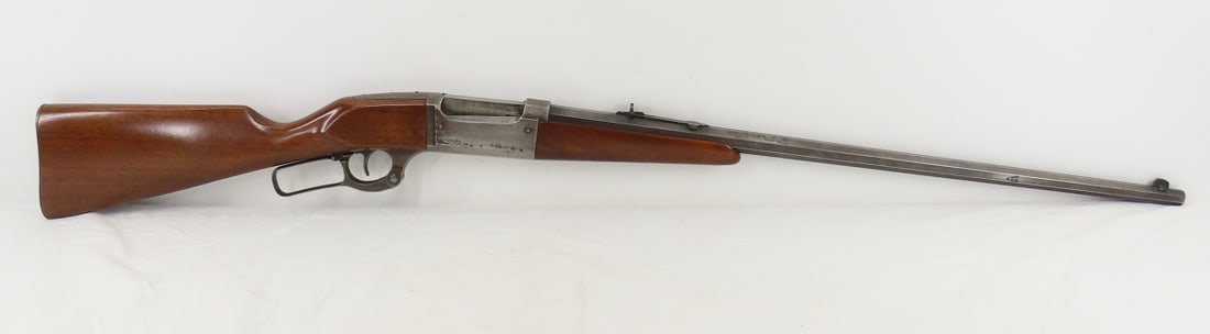 Savage Model 1899 Lever Action .30-30 Rifle: Savage Model 1899 Lever Action .30-30 Rifle - SN# 96612, 26" octagon barrel with front & rear sights, wood forearm and straight stock with metal butt plate. Finish is worn on barrel and receiver, wood