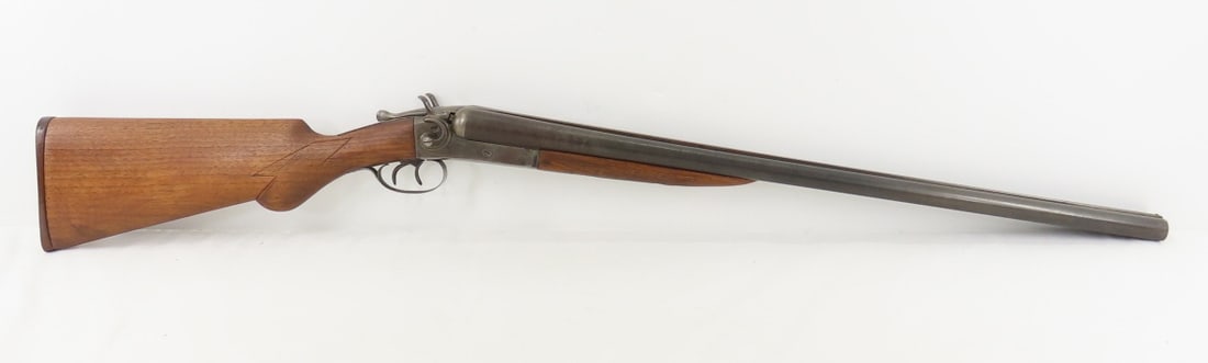 Hopkins & Allen Co SxS Hammer 12GA Shotgun: Hopkins & Allen Co SxS Hammer 12GA Shotgun - SN# 61072, 25.5" barrels with rib marked "HOPKINS & ALLEN CO NORWICH CT USA", single extractor, table marked 03, double trigger, checkered forearm & pistol