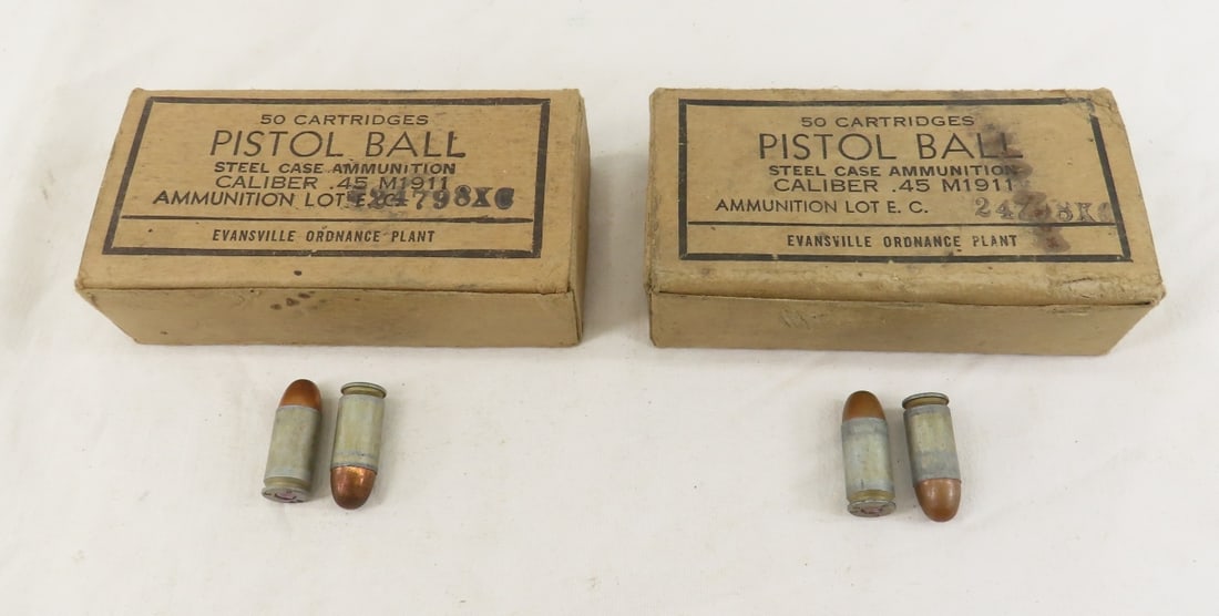 2 Boxes of 50 rds .45M 1911 Pistol Ball Ammo: 2 Boxes of 50 rds .45M 1911 Pistol Ball Ammo - Please ask questions and read terms & conditions before bidding.