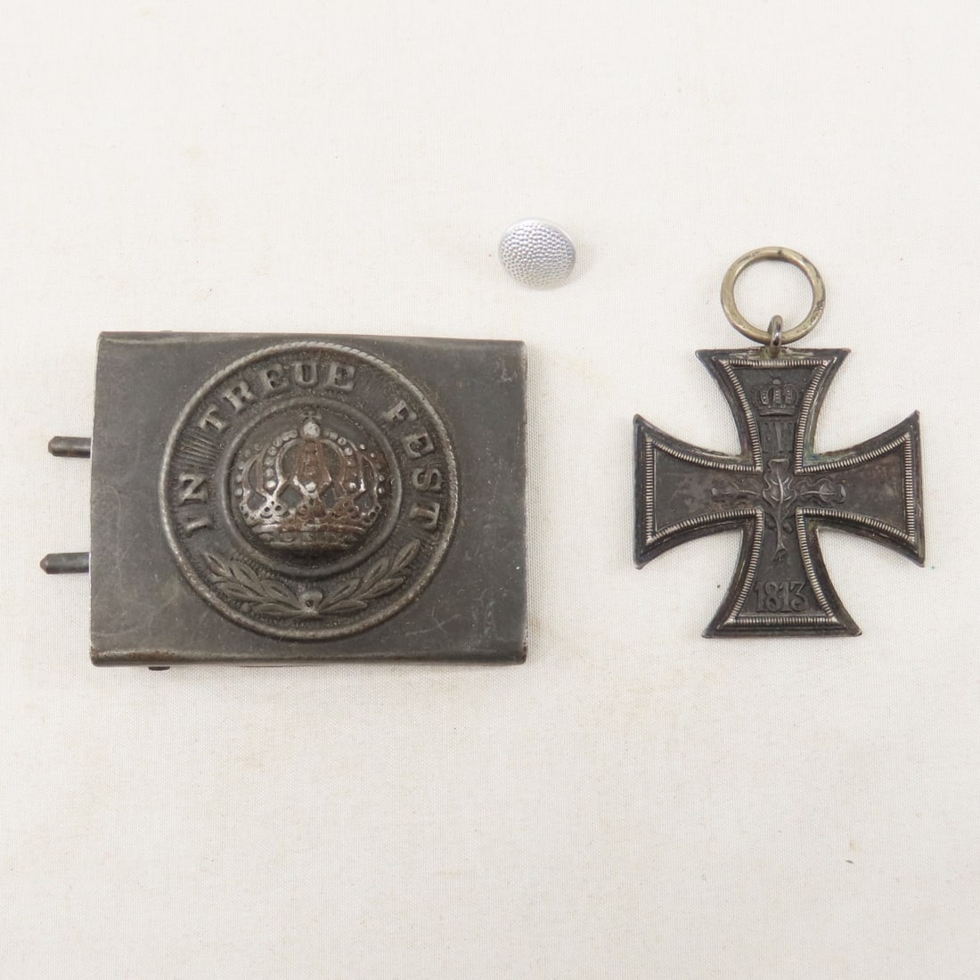 German belt buckle & Iron Cross (1 of 7)