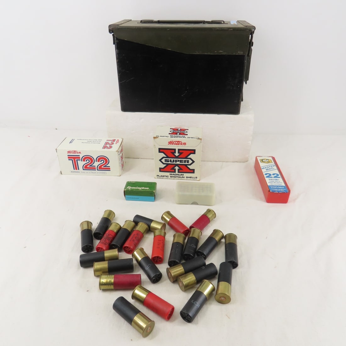 12 GA and .22 Ammo in Metal Ammo Box (1 of 20)