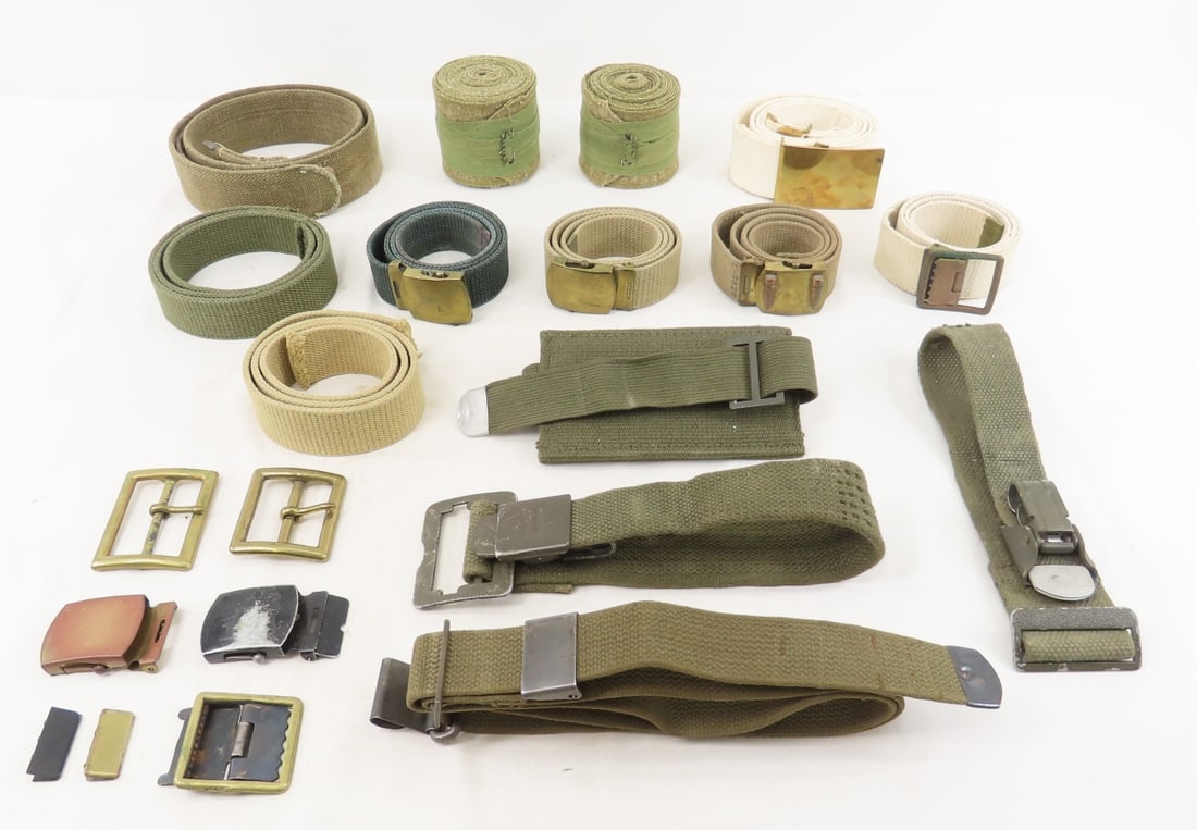 Assorted US Military Belts, Buckles & More (1 of 16)