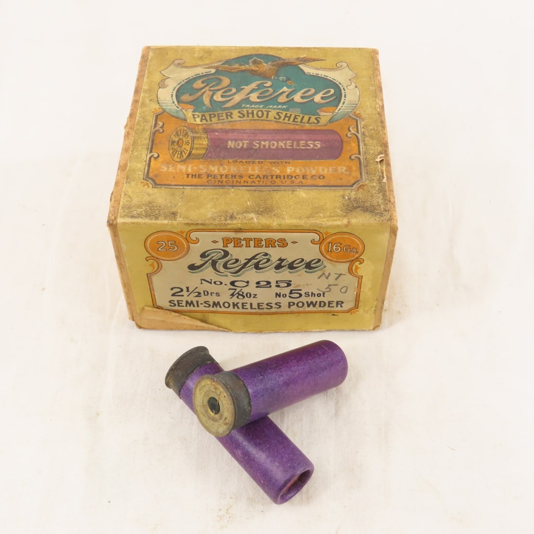 Vintage Peters Referee paper shot shells 16 GA (1 of 8)