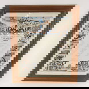 1916 Roster- Mexican Border  Co B, 2nd MN Infantry: 1916 Roster- Mexican Border Co B, 2nd MN Infantry - Camp Llano, TX water stained, hole on edge,tear, framed 23.5 x 27" Please ask questions and read terms & conditions before bidding.