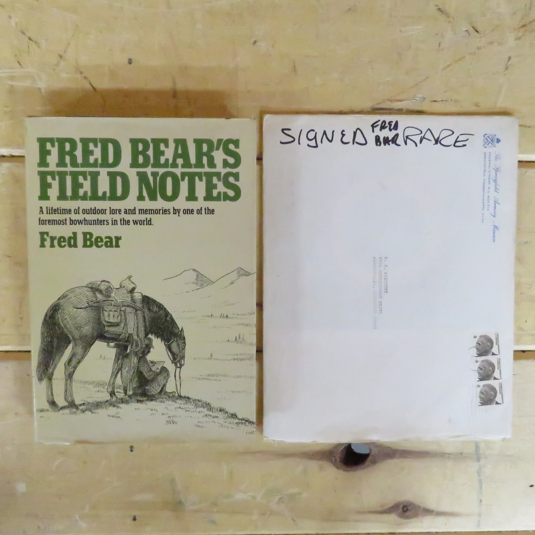 Signed Fred Bear Field Notes Book (1 of 10)
