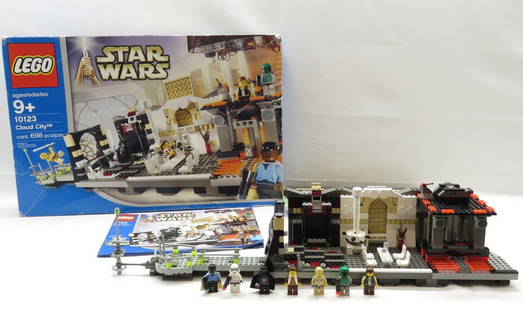 Lego 10123 Star Wars Cloud City: Lego 10123 Star Wars Cloud City - Set is 100% Complete. Box has moderate to heavy wear. Pieces are in excellent contion. All figures have been checked & have no cracks in arms or legs. 2004. Pc. Count